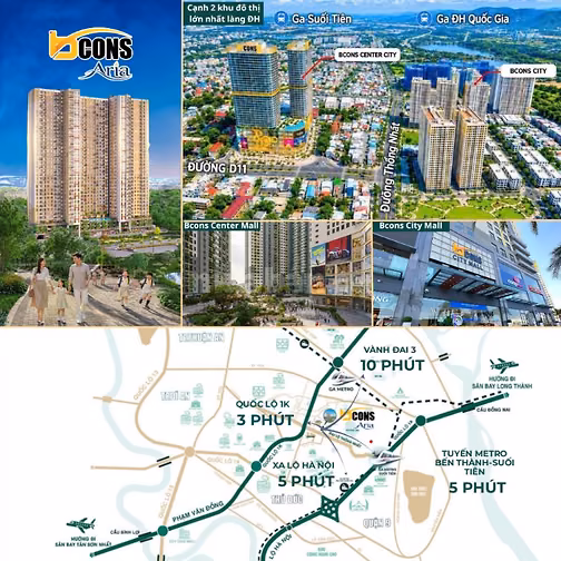BCONS ARIA CẠNH GA METRO - BANK HỖ TRỢ LÃI CỐ ĐỊNH 6.9%/NĂM