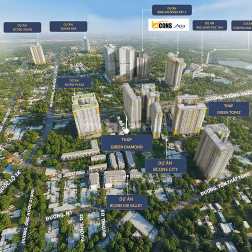 BCONS ARIA CẠNH GA METRO - BANK HỖ TRỢ LÃI CỐ ĐỊNH 6.9%/NĂM