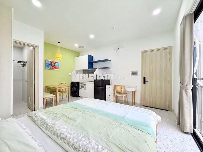 STUDIO BANCOL 35M2 MỚI TOANH, DỌN DẸP PHÒNG, BẢO VỆ 24/24