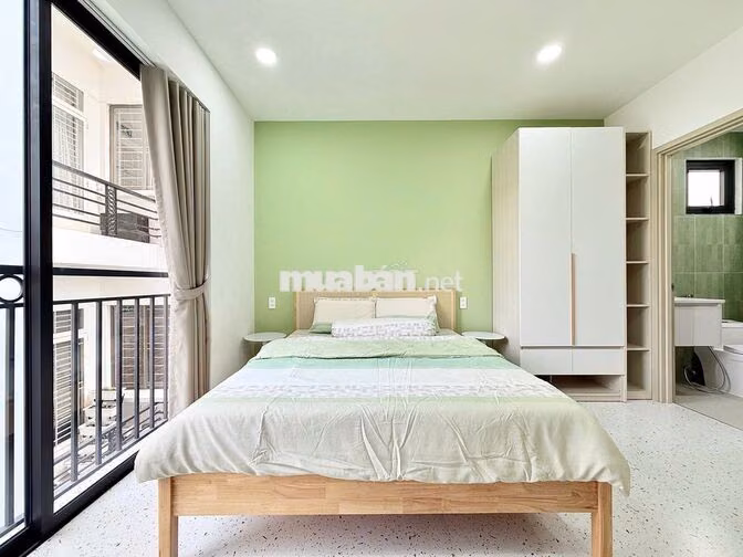 STUDIO BANCOL 35M2 MỚI TOANH, DỌN DẸP PHÒNG, BẢO VỆ 24/24
