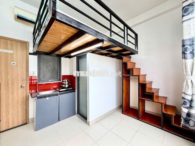 Gác lửng cửa sổ trời full tiện nghi - XVNT gần Ngã tư hàng xanh