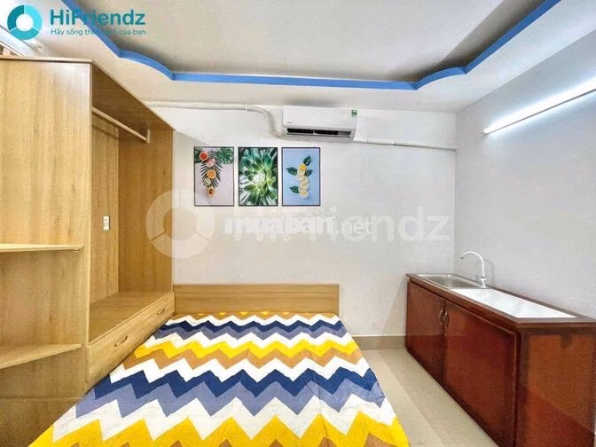 STUDIO FULL NT GẦN VĂN LANG-IUH CÔNG VIÊN LÀNG HOA-CHỢ HẠNH THÔNG TÂY