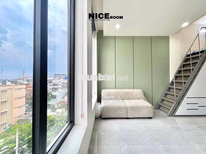căn hộ có gác giá 5tr7 nhà mới 100% có thang máy