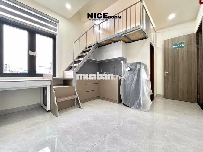 căn hộ có gác giá 5tr7 nhà mới 100% có thang máy