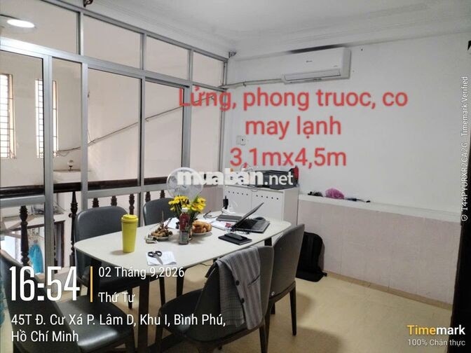 CHO THUÊ MẶT BẰNG KINH DOANH, VĂN PHÒNG, 7,5 triệu/th, P. Bình Phú .