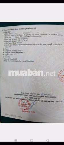 gia đình cần bán đất phường Mỹ Phước 