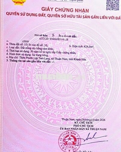 cần bán lô đất 2 măt tiền đường lớn