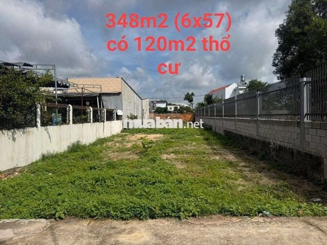 Bán lô đất 350m2 (120m2 thổ cư) xã Tân An Hội - Củ Chi giá 1,5 tỷ, SHR