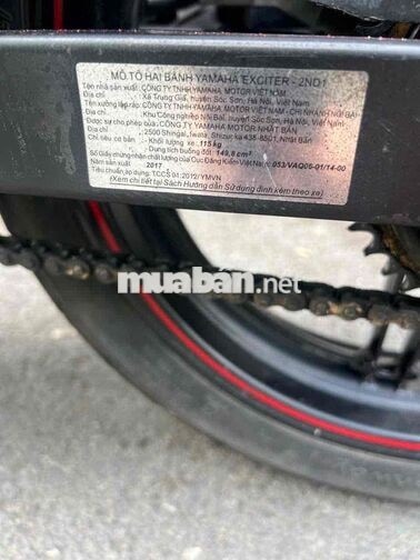 Yamaha Exciter 150 2017 Đen