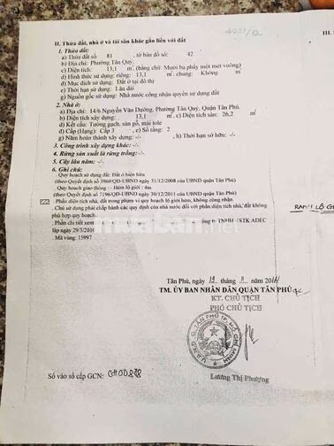 CHÍNH CHỦ CẦN BÁB NHÀ 14/6 NGUYỄN VĂN DƯỠNG
