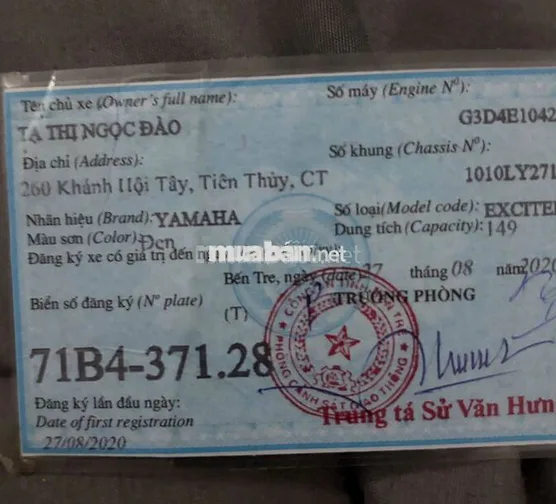 Yamaha Exciter 150 2020 Đen trắng 29.000 km
