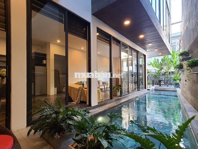 Cho thuê nhà 2 phòng ngủ 100m2, có hồ bơi, gần biển Mỹ Khê 5 phút