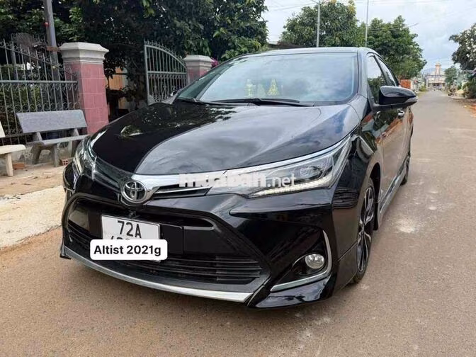 Toyota Altis 1.8G 2021 Đen Ghế da Tự động