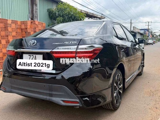 Toyota Altis 1.8G 2021 Đen Ghế da Tự động