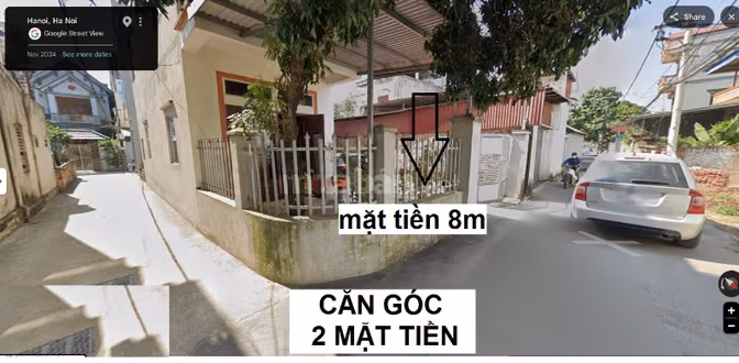 Bán đất tặng nhà lô góc 130m2 mặt tiền Lâm Tiên, Đông Anh, 12 tỷ TL