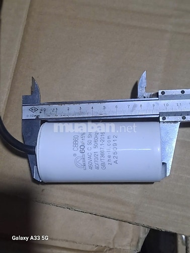 Tụ  điện 60µF 450Vac CBB60Chất Lượng Cao. tụ điện dùng cho motor