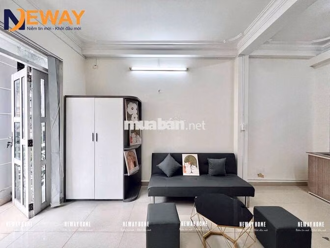 1PN - Bancol 40m2 siu thoáng, Full Nt, khu an ninh bảo vệ 24/7.Free xe