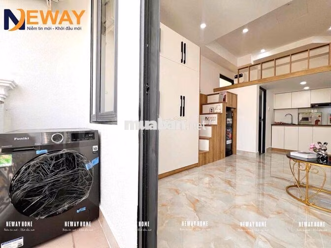 Căn Hộ Dịch Vụ Cao Cấp Mới - Full NT Máy giặt riêng - Ngay Ngã Tư 4 Xã