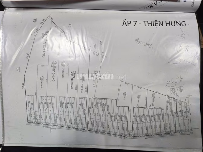 25 lô đất = 1,7ha, mổi lô có 100m2 T cư, Thiện Hưng, Bù Đốp, B Phước
