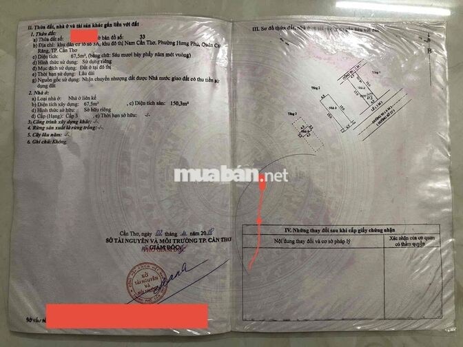 Nhà 1 trệt 2 lầu mặt tiền ô tô đậu trước nha ngay trung tâm tp Cần Thơ