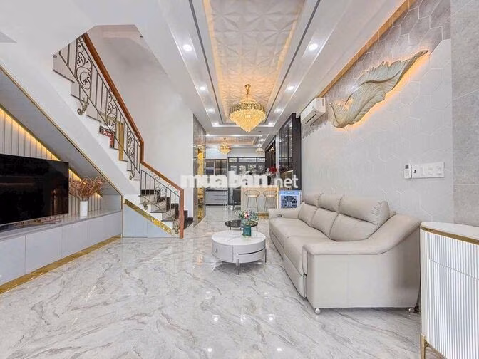 NHÀ KDC GREEN RIVERSIDE (ANH TUẤN - NHÀ BÈ) 5x17 nội thất cao cấp