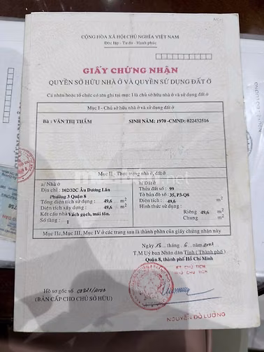 nhà hẻm âu dương lân phường 3 quận 8