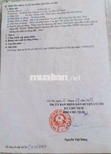 BÁN ĐẤT GÓC 2MT NGAY  BÌNH MỸ CỦ CHI TP HỒ CHÍ MINH