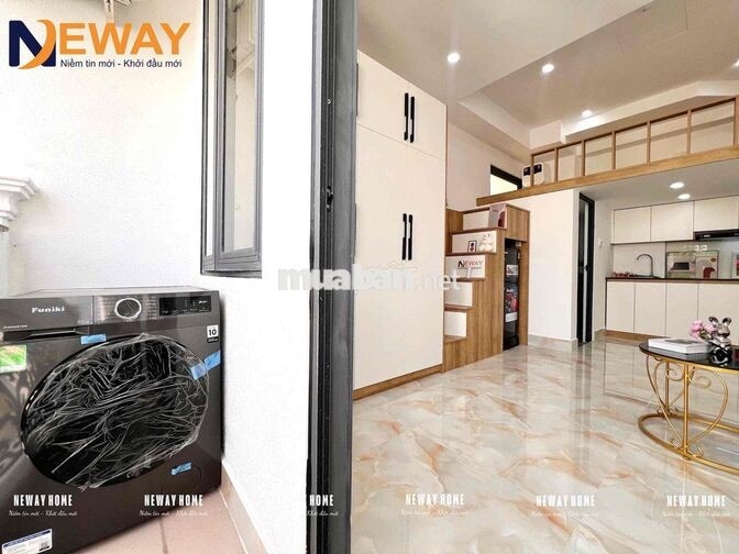 Căn hộ DUPLEX/STUDIO có bancol/cửa sổ full nội thất tại HOÀ BÌNH