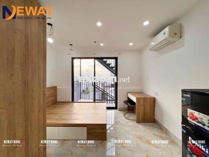 Căn hộ DUPLEX/STUDIO có bancol/cửa sổ full nội thất tại HOÀ BÌNH