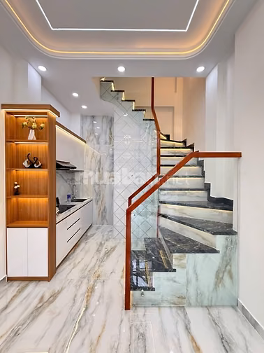 Chính chủ bán nhà 4 tầng Phan Văn Trị, hẻm 7m thông, nhỉnh 6 tỷ.