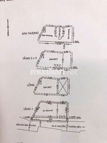 BÁN NHÀ sát bên CHỢ CÂY QUÉO, Ngân hàng hỗ trợ vay cao