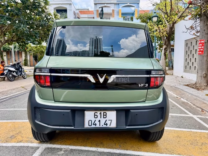 Vinfast VF3 Pin Mua Đời 2025 Xanh Bộ Đội lên nhiều đồ Odo 13000km
