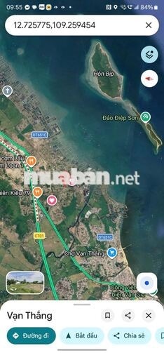Kẹt vốn! Ra lô gốc mặt tiền 20m Full thổ, gần biển, xã Vạn Thắng - KH