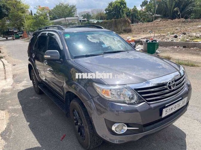 Toyota Fortuner 2015 1 cầu xe xăng stđ Xám