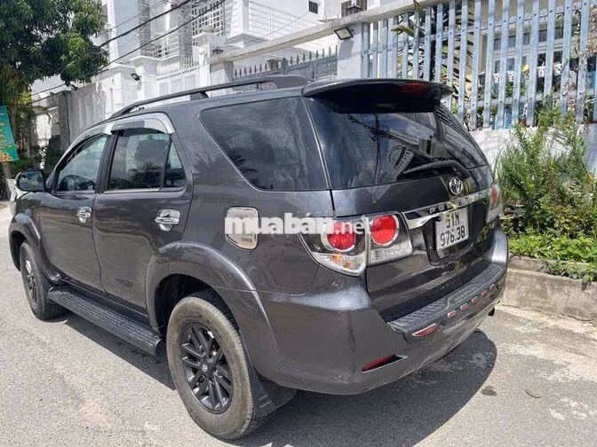 Toyota Fortuner 2015 1 cầu xe xăng stđ Xám
