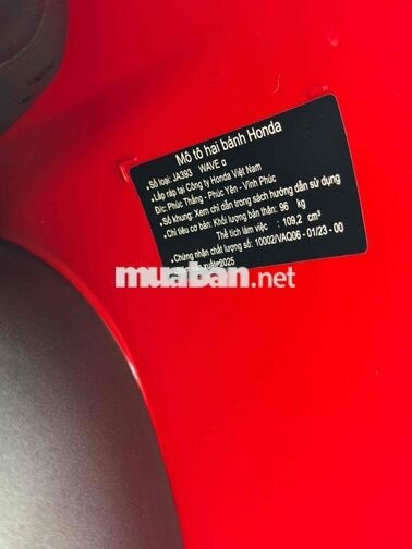 Honda Wave A 110cc 2025 odo 4500km kiểng đẹp