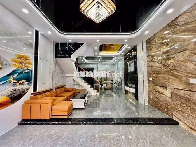 BÁN NHÀ DT 5x13M - 4 TẦNG - HẺM Ô TÔ NGUYỄN THỊ KIỂU Q12. GIÁ : 6,95