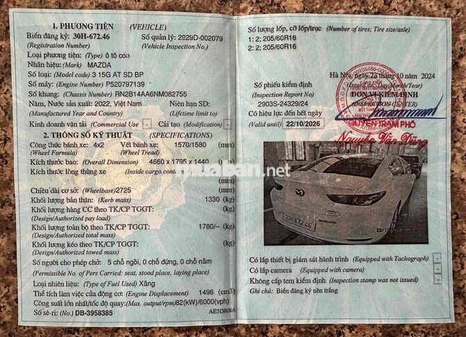 Mazda Mazda3 2022 Luxury Trắng 8 vạn km