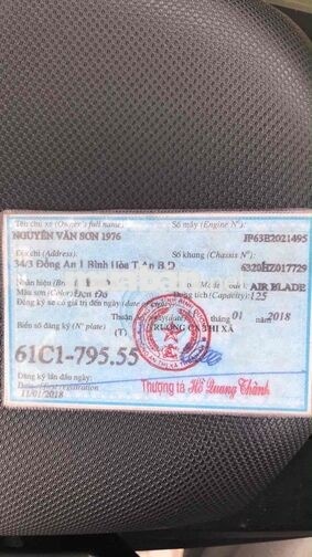Honda Air Blade 2018 125cc Đen Đỏ