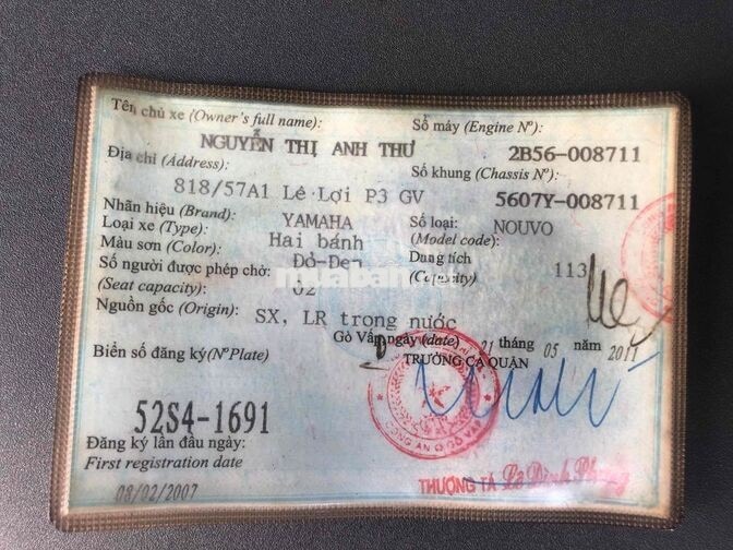 Yamaha Nouvo 3 2007 Đỏ