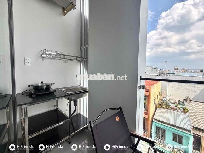CHO THUÊ STUDIO BAN CÔNG TÁCH BẾP FULL NỘI THẤT | CHỈ TÍNH ĐIỆN NƯỚC