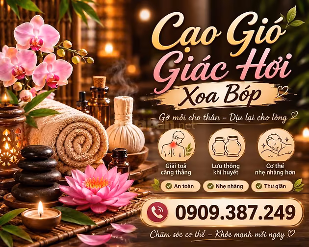 Cạo Gió - Giác Hơi - Chăm Sóc Sức Khoẻ (Tại Nhà)