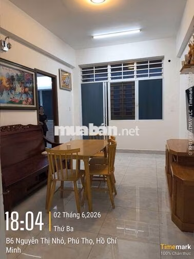 Cần bán chung cư Phú Thọ Quận 11 diện tích 60m²