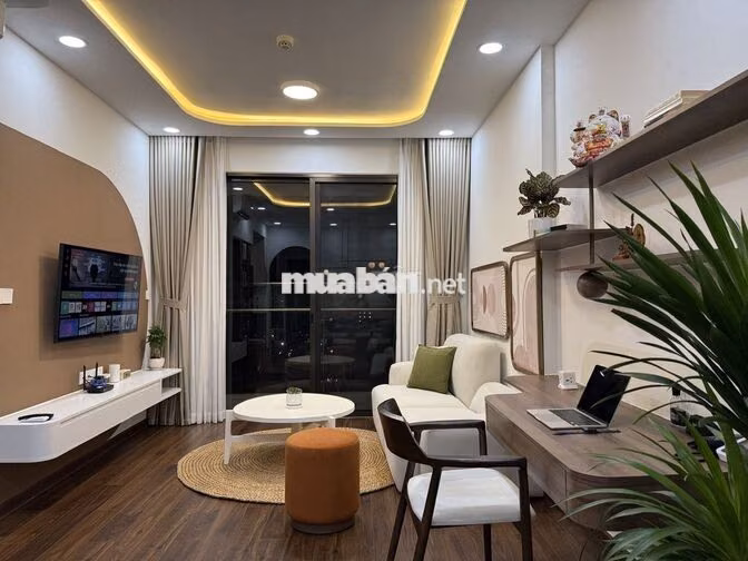 Cho thuê căn 2PN Akari full nội thất đẹp phong cách Japandi 78m²
