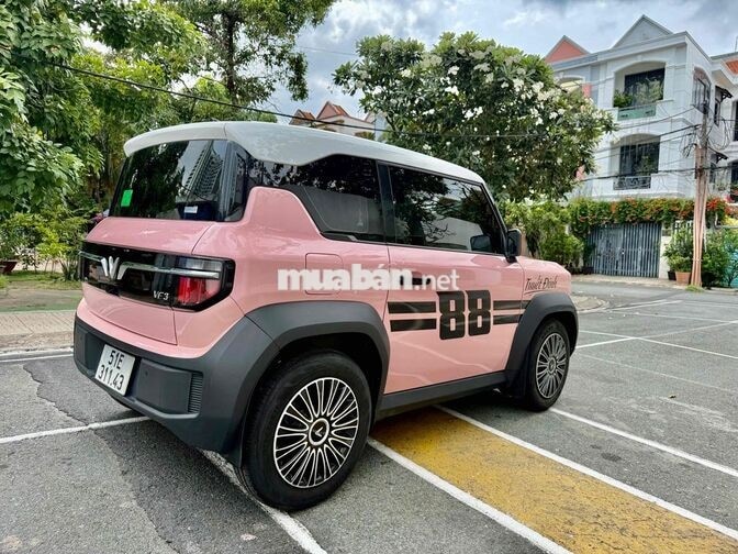 VinFast VF3 Sản xuất 2024 Pin Mua Màu Hồng xe đẹp