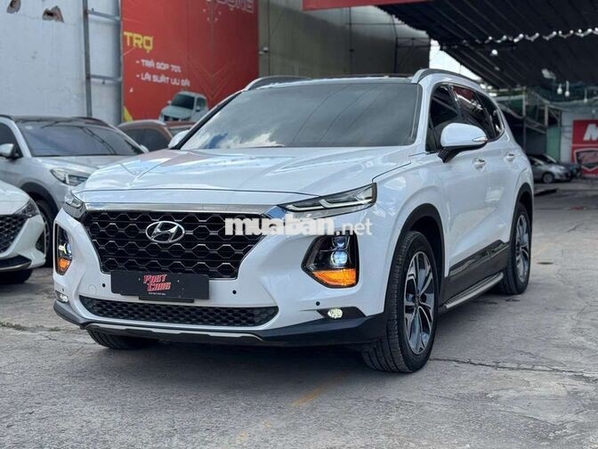 Hyundai Santafe 2019 Premium 2.4L xăng,màu trắng