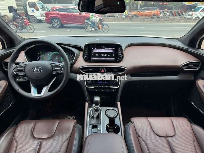 Hyundai Santafe 2019 Premium 2.4L xăng,màu trắng