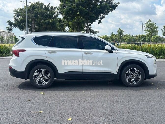 Hyundai SantaFe 2022 Dầu 40.000KM Trắng