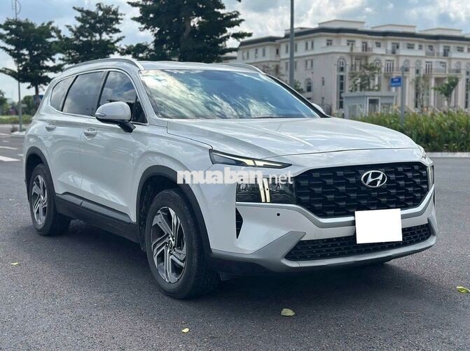 Hyundai SantaFe 2022 Dầu 40.000KM Trắng