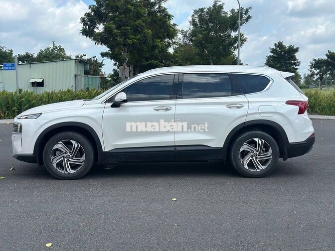 Hyundai SantaFe 2022 Dầu 40.000KM Trắng